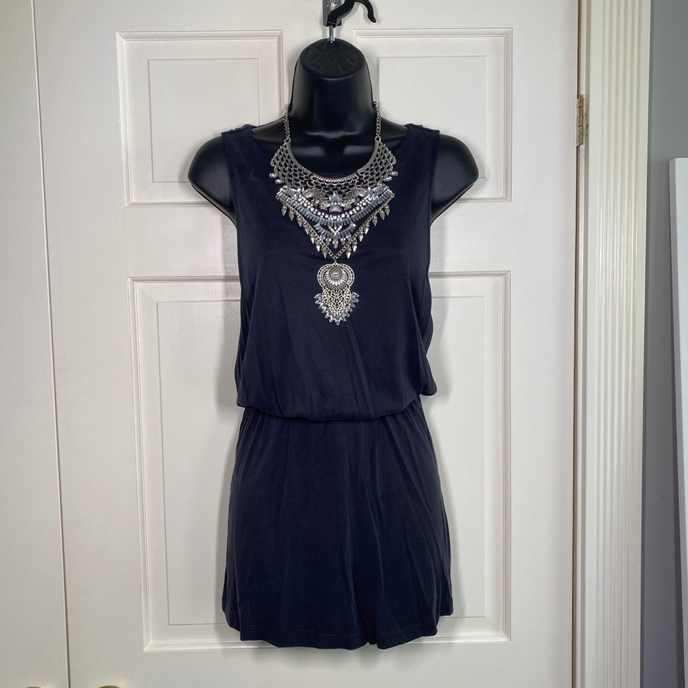 Cross Back Romper - image 1